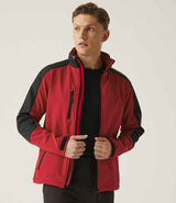 Regatta Hydroforce Soft Shell Jacket | Classic Red/Black thumbnail 3