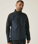 Regatta Hydroforce Soft Shell Jacket | Navy/Black thumbnail 2