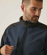 Regatta Hydroforce Soft Shell Jacket | Navy/Black thumbnail 6