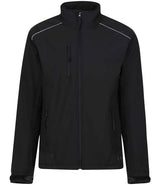 Regatta Sandstorm Soft Shell Workwear Jacket | Black/Black thumbnail 5