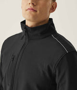 Regatta Sandstorm Soft Shell Workwear Jacket | Black/Black thumbnail 4