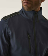 Regatta Sandstorm Soft Shell Workwear Jacket | Navy/Black thumbnail 4
