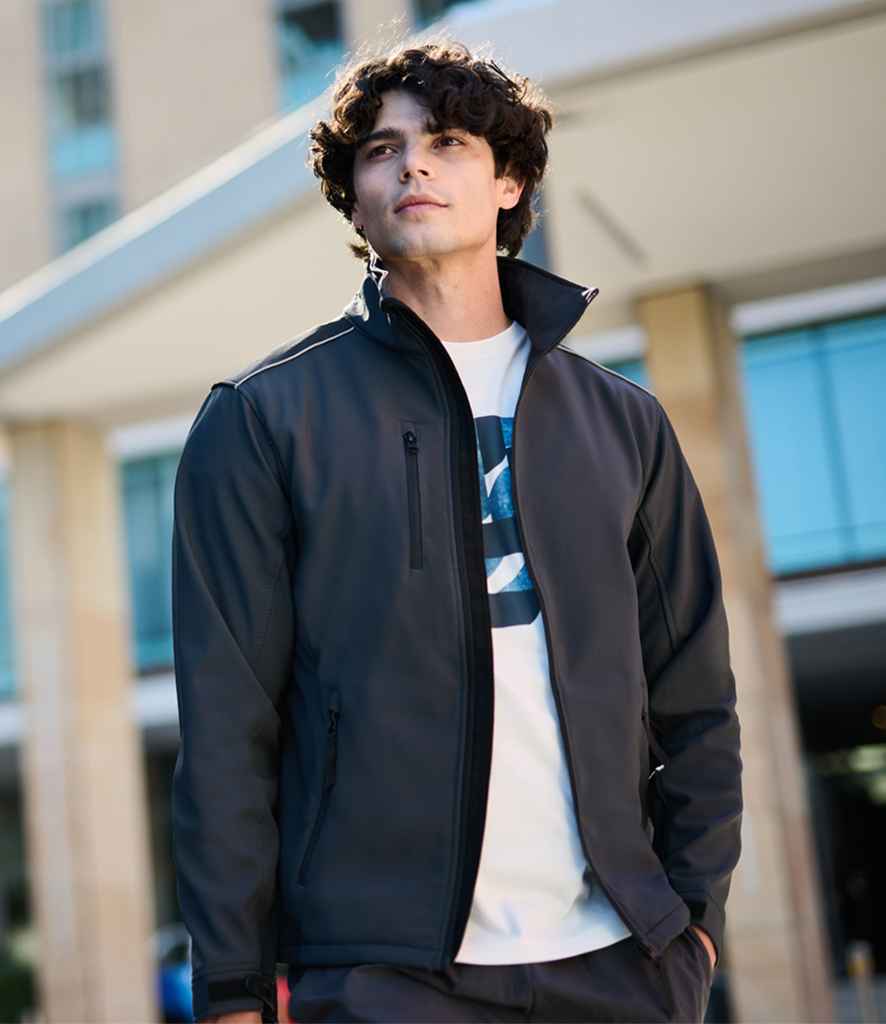 Regatta Sandstorm Soft Shell Workwear Jacket | Seal Grey/Black