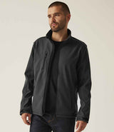 Regatta Sandstorm Soft Shell Workwear Jacket | Seal Grey/Black thumbnail 4