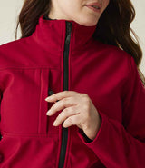 Regatta Ladies Octagon II Soft Shell Jacket | Classic Red/Black thumbnail 4