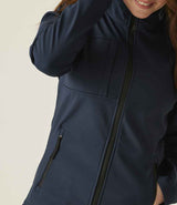Regatta Ladies Octagon II Soft Shell Jacket | Navy/Seal Grey thumbnail 4