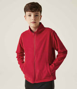 Regatta Kids Brigade II Micro Fleece Jacket | Classic Red thumbnail 1