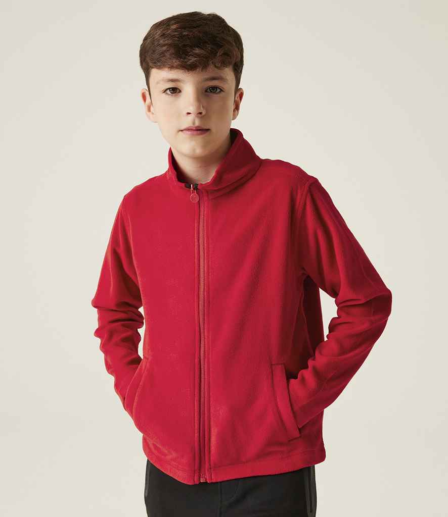 Regatta Kids Brigade II Micro Fleece Jacket | Classic Red