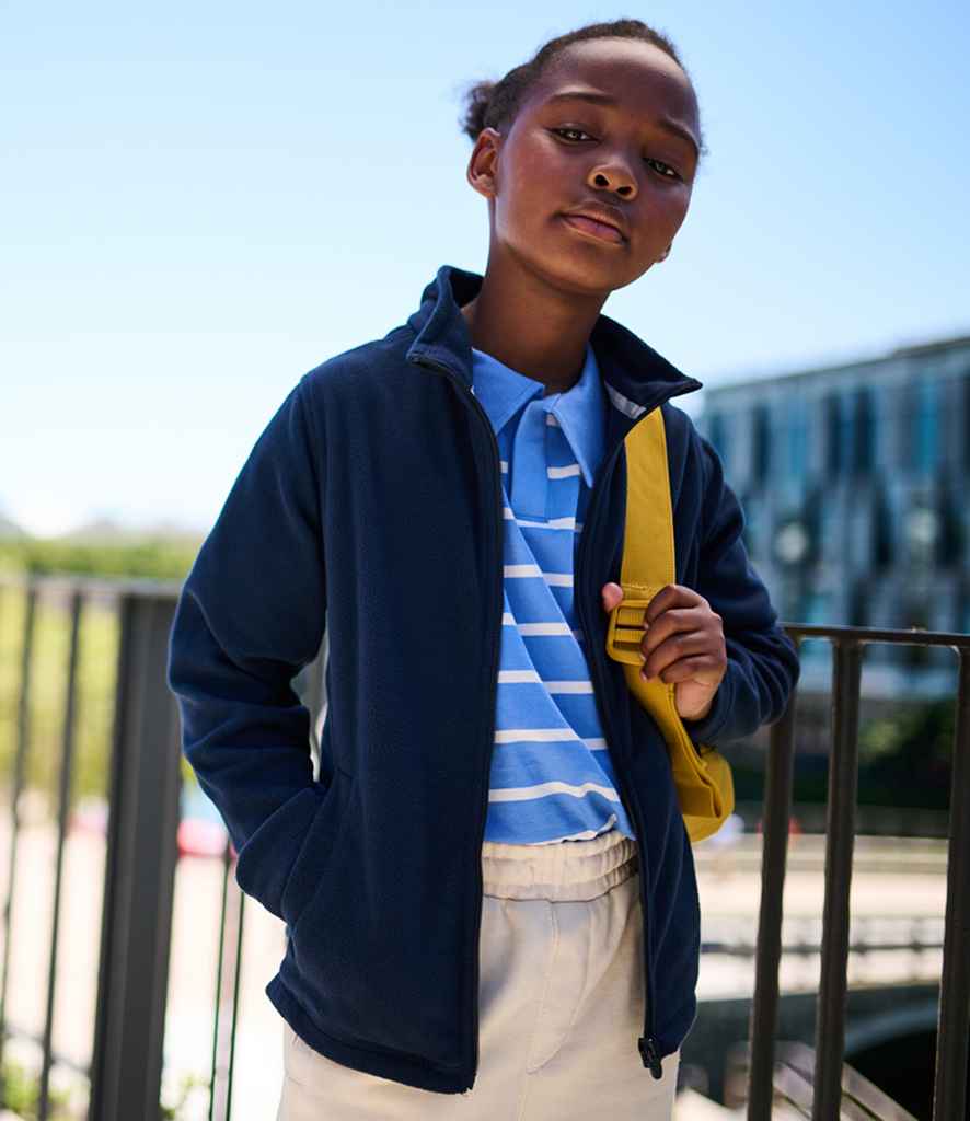 Regatta Kids Brigade II Micro Fleece Jacket | Navy