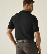 Regatta Classic Piqué Polo Shirt | Black thumbnail 3