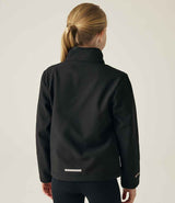 Regatta Kids Ablaze Soft Shell Jacket | Black/Black thumbnail 2