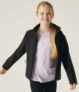 Regatta Kids Ablaze Soft Shell Jacket | Black/Black thumbnail 3