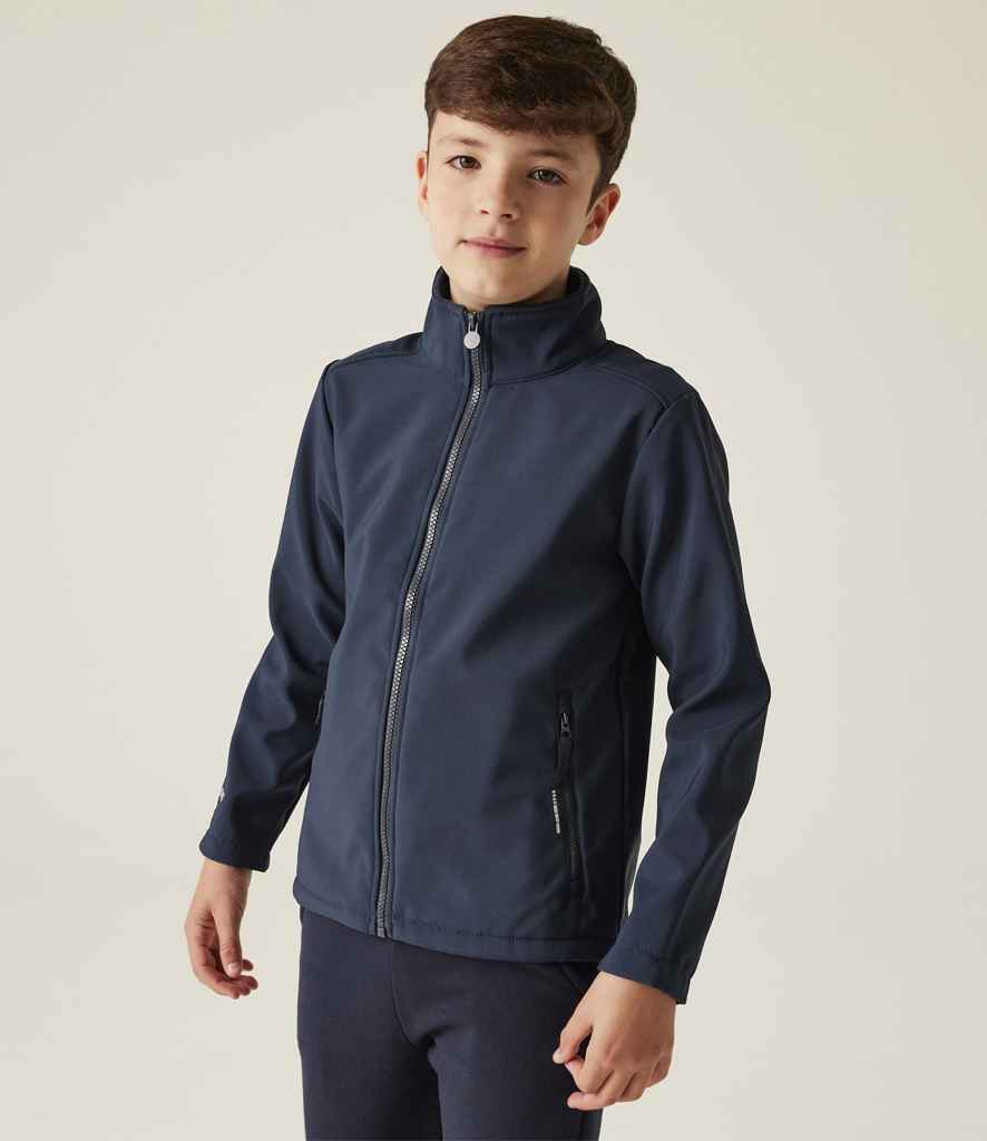 Regatta Kids Ablaze Soft Shell Jacket | Navy/Navy