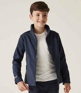 Regatta Kids Ablaze Soft Shell Jacket | Navy/Navy thumbnail 3