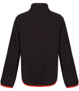Regatta Kids Full Zip Micro Fleece Jacket | Black/Classic Red thumbnail 2