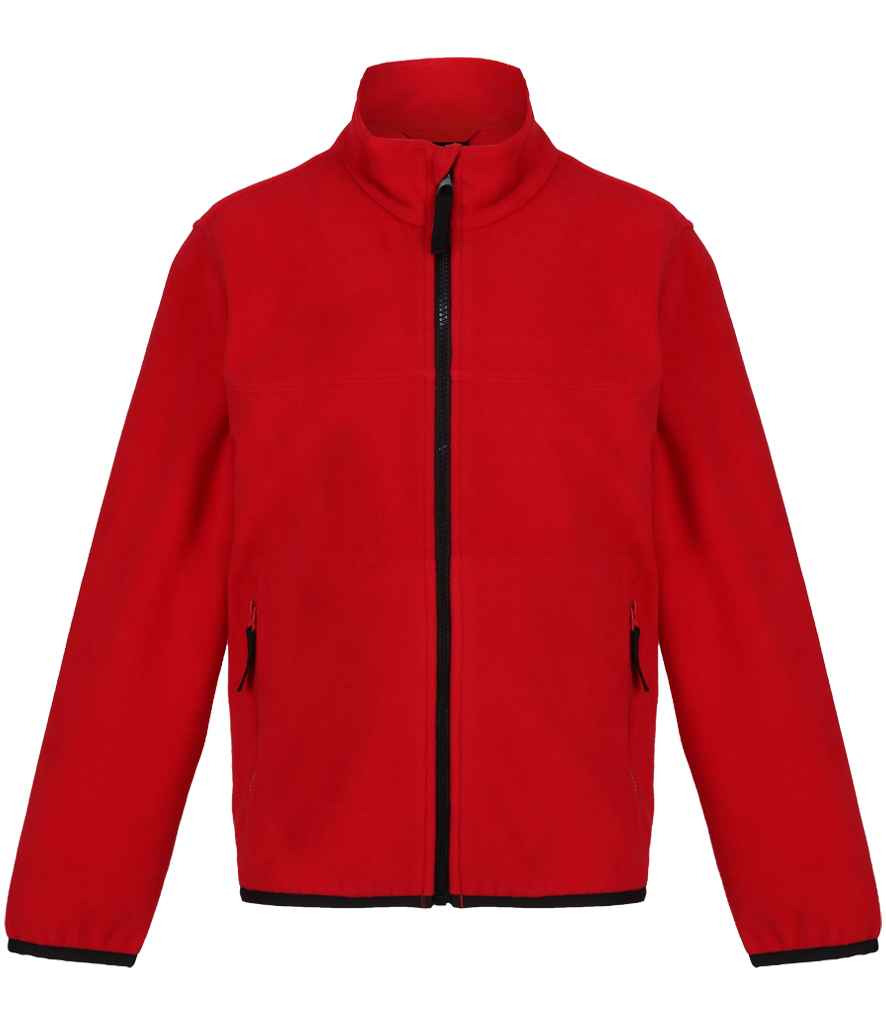 Regatta Kids Full Zip Micro Fleece Jacket | Classic Red/Black