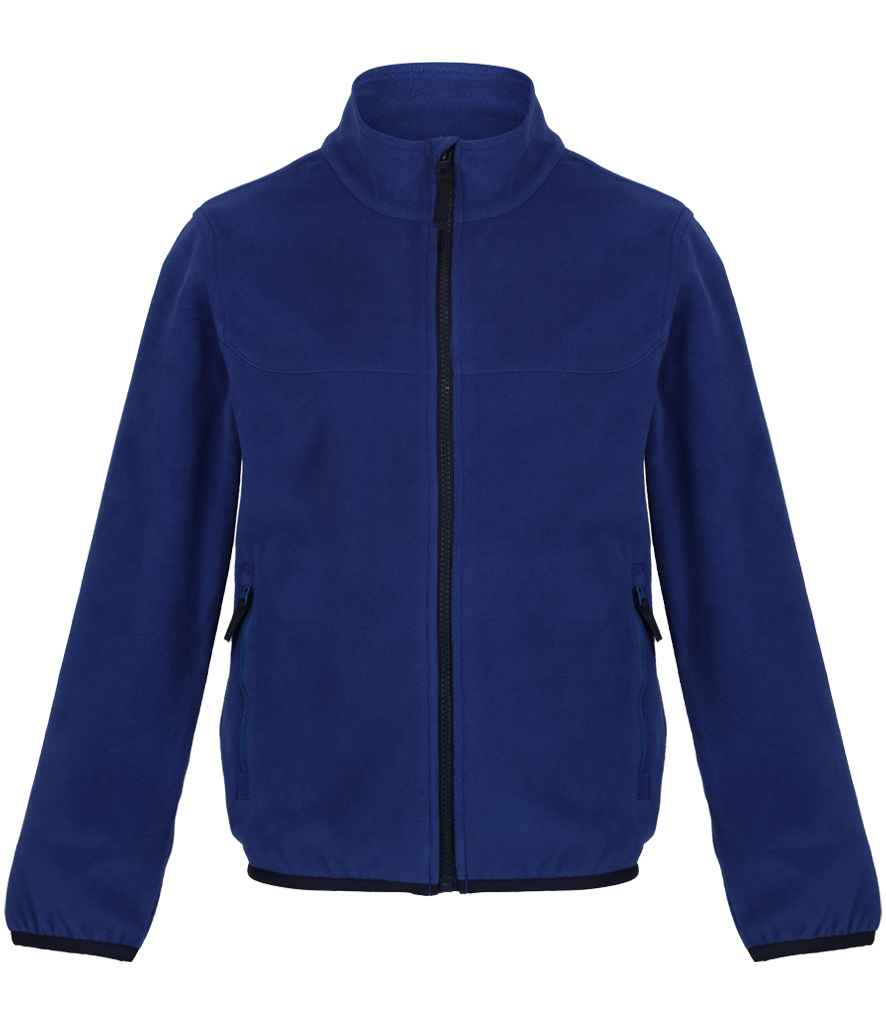 Regatta Kids Full Zip Micro Fleece Jacket | New Royal Blue/Navy