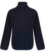 Regatta Kids Full Zip Micro Fleece Jacket | Navy/New Royal Blue thumbnail 2