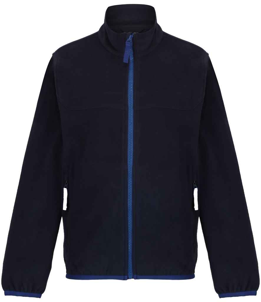 Regatta Kids Full Zip Micro Fleece Jacket | Navy/New Royal Blue
