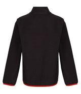 Regatta Kids Half Zip Micro Fleece | Black/Classic Red thumbnail 2