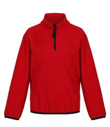 Regatta Kids Half Zip Micro Fleece | Classic Red/Black thumbnail 1