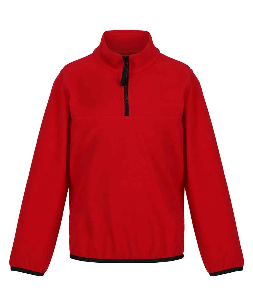 Regatta Kids Half Zip Micro Fleece | Classic Red/Black