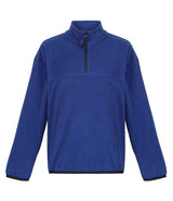 Regatta Kids Half Zip Micro Fleece | New Royal Blue/Navy thumbnail 1