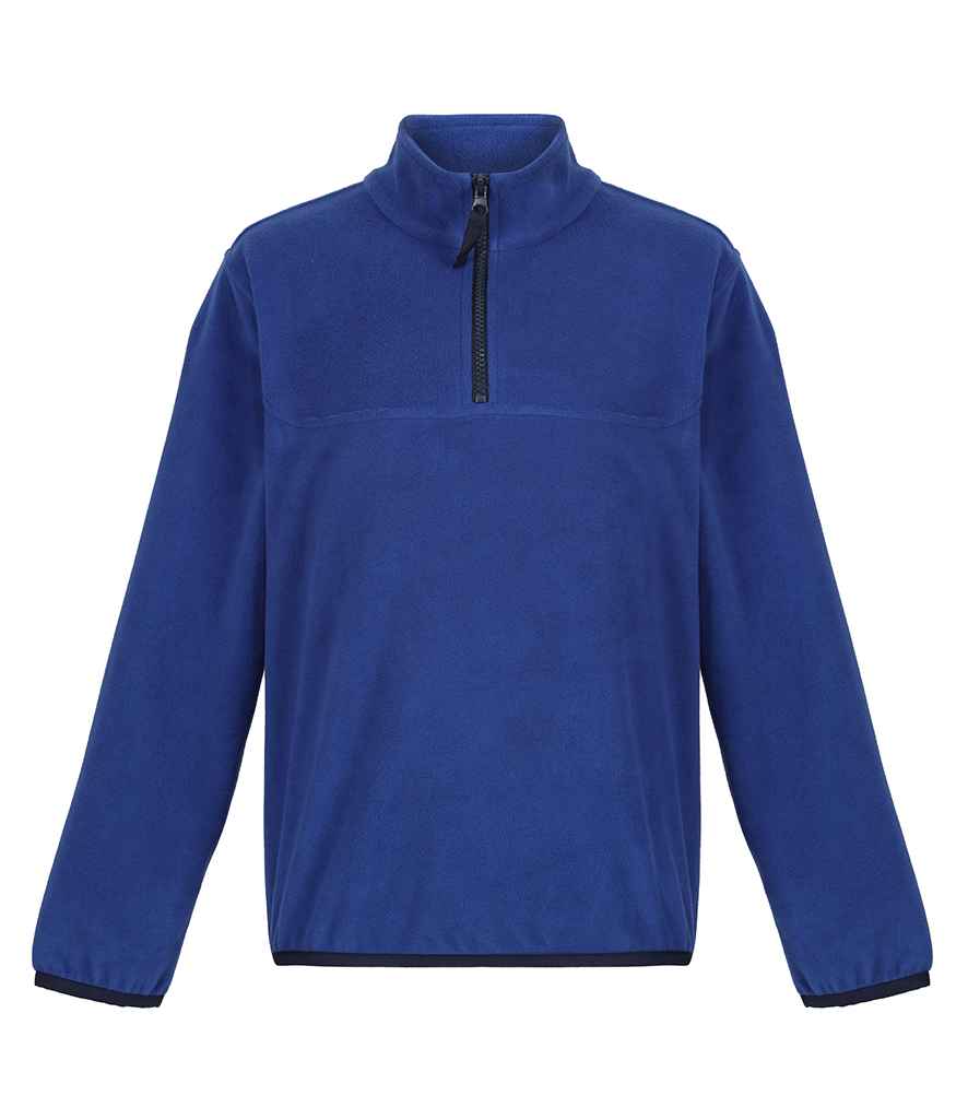 Regatta Kids Half Zip Micro Fleece | New Royal Blue/Navy