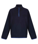 Regatta Kids Half Zip Micro Fleece | Navy/New Royal Blue thumbnail 1