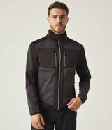 Regatta E-Volve Unisex Knit Effect Midlayer Top | Ash/Black thumbnail 1