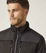 Regatta E-Volve Unisex Knit Effect Midlayer Top | Ash/Black thumbnail 4