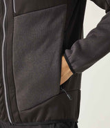Regatta E-Volve Unisex Knit Effect Midlayer Top | Ash/Black thumbnail 5
