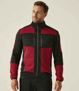Regatta E-Volve Unisex Knit Effect Midlayer Top | Classic Red/Black thumbnail 1