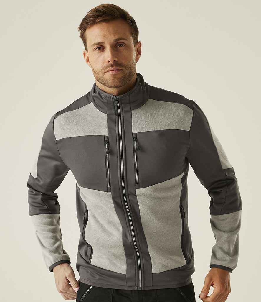 Regatta E-Volve Unisex Knit Effect Midlayer Top | Mineral Grey/Ash