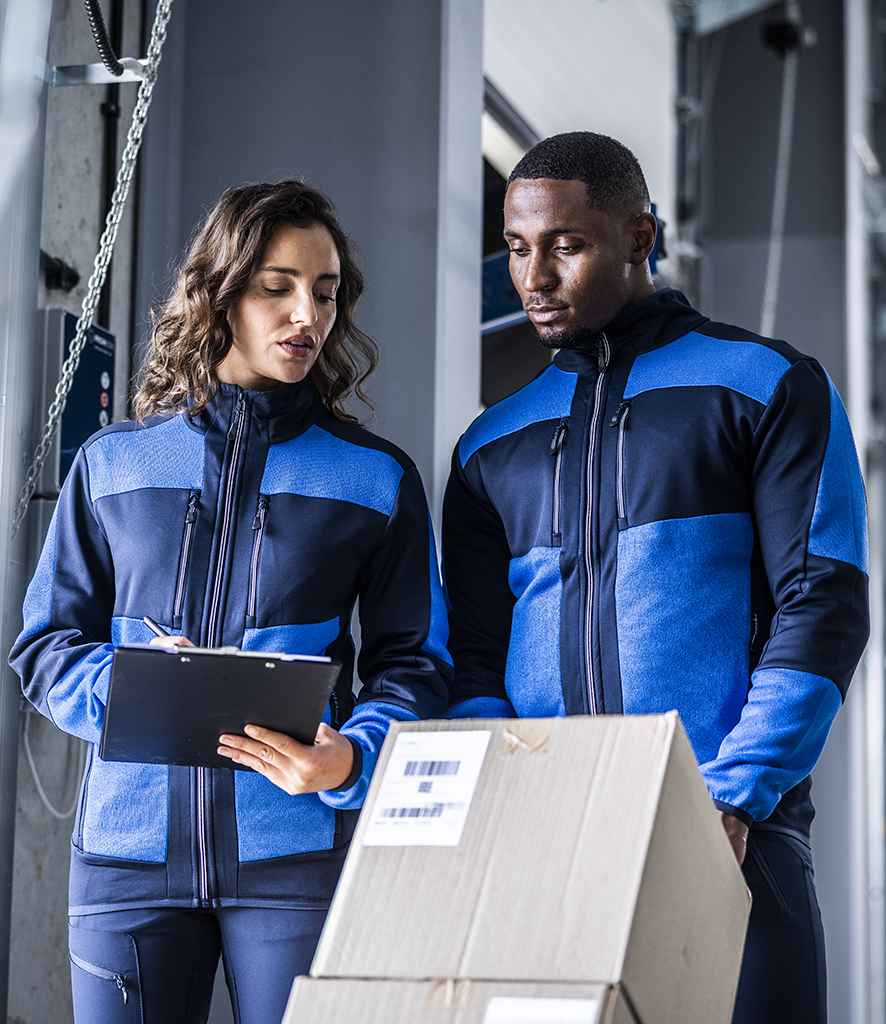 Regatta E-Volve Unisex Knit Effect Midlayer Top | Strong Blue/Navy