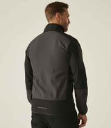 Regatta E-Volve Unisex Two Layer Soft Shell Jacket | Ash/Black thumbnail 2