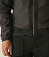 Regatta E-Volve Unisex Two Layer Soft Shell Jacket | Ash/Black thumbnail 7