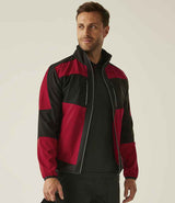 Regatta E-Volve Unisex Two Layer Soft Shell Jacket | Classic Red/Black thumbnail 3