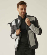 Regatta E-Volve Unisex Two Layer Soft Shell Jacket | Mineral Grey/Ash thumbnail 3