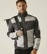 Regatta E-Volve Unisex Two Layer Soft Shell Jacket | Mineral Grey/Ash thumbnail 4