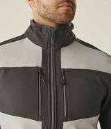 Regatta E-Volve Unisex Two Layer Soft Shell Jacket | Mineral Grey/Ash thumbnail 5