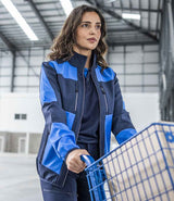 Regatta E-Volve Unisex Two Layer Soft Shell Jacket | Strong Blue/Navy thumbnail 2