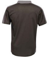 Regatta Contrast Quick Wicking Piqué Polo Shirt | Black/Seal Grey thumbnail 7