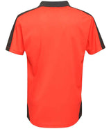 Regatta Contrast Quick Wicking Piqué Polo Shirt | Classic Red/Black thumbnail 2