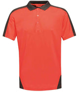 Regatta Contrast Quick Wicking Piqué Polo Shirt | Classic Red/Black thumbnail 1