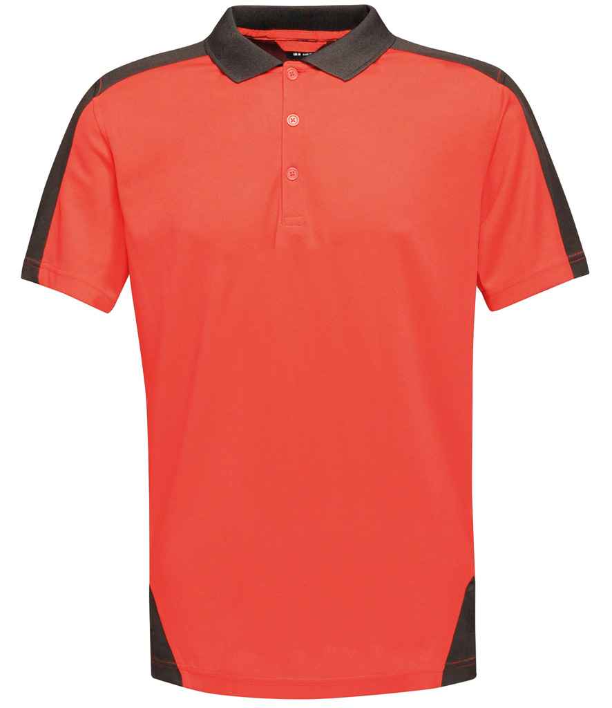 Regatta Contrast Quick Wicking Piqué Polo Shirt | Classic Red/Black