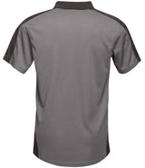 Regatta Contrast Quick Wicking Piqué Polo Shirt | Seal Grey/Black thumbnail 6