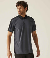 Regatta Contrast Quick Wicking Piqué Polo Shirt | Seal Grey/Black thumbnail 3