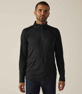 Regatta Core Stretch Half Zip Midlayer Top | Black thumbnail 1