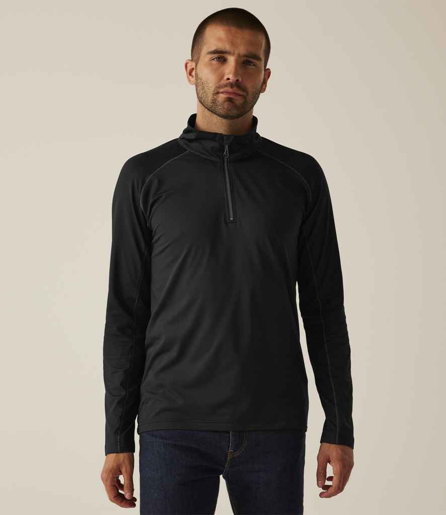 Regatta Core Stretch Half Zip Midlayer Top | Black